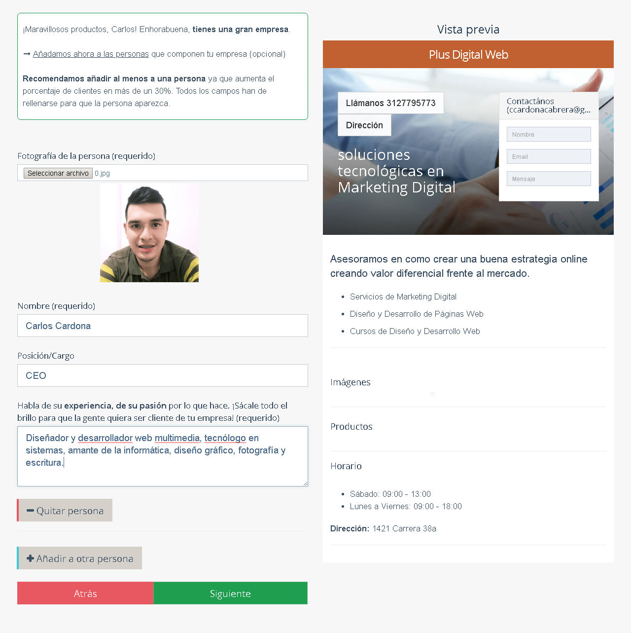 persona a cargo Mintic