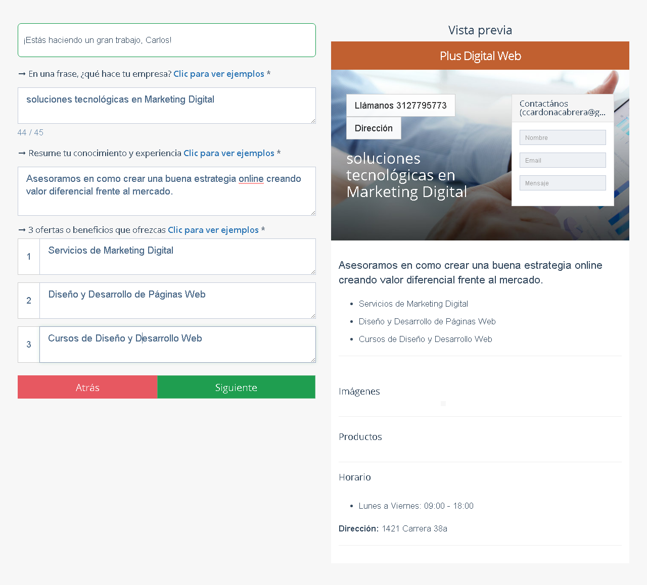 caractersticas sitio web gratis kolau