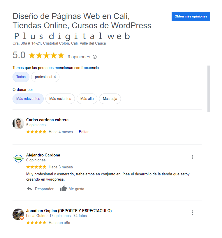 Mejorar Visibilidad Google My Business